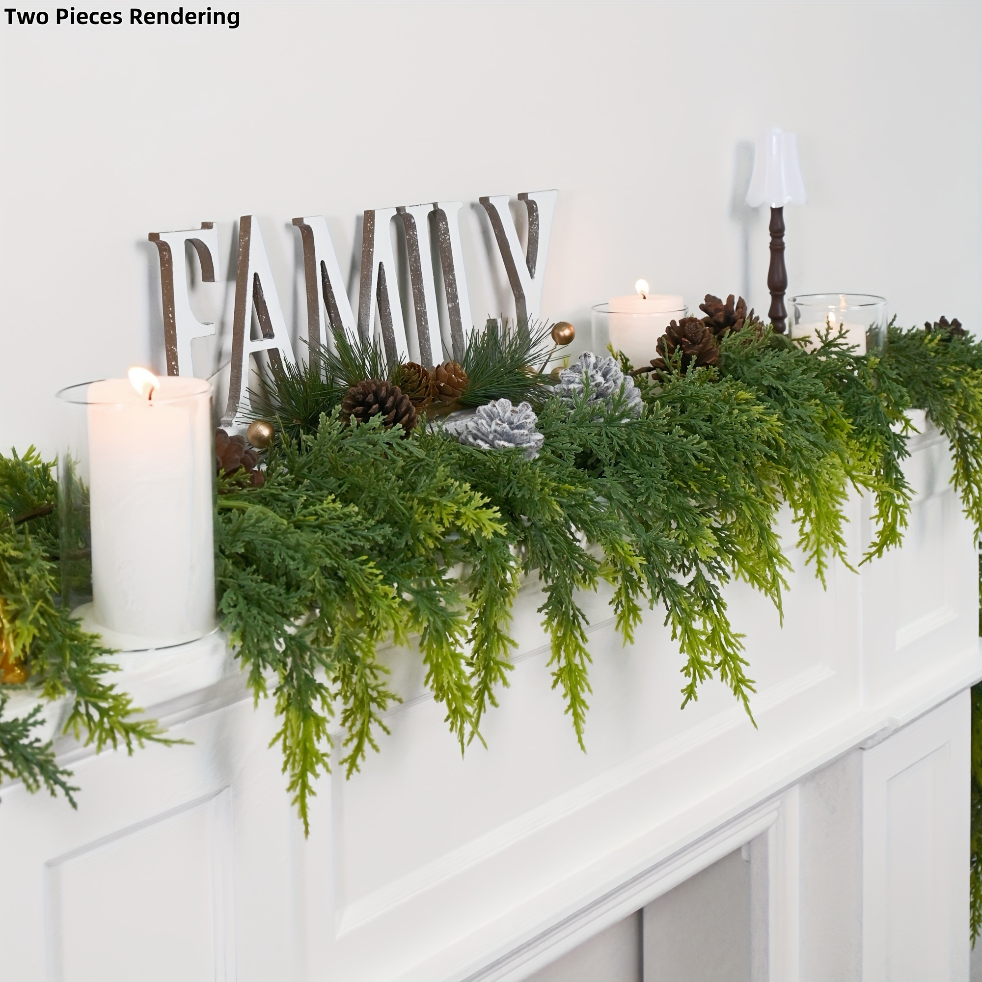72-inch Christmas Artificial Cedar Garland - Lifelike Hanging Seasonal Decor For Fireplace, Dining, Home - Plastic Foliage For Winter, Halloween, Thanksgiving - Indoor & Outdoor Use
72-inch Christmas Artificial Cedar Garland - Lifelike Hanging Seasonal Decor For Fireplace, Dining, Home - Plastic Foliage For Winter, Halloween, Thanksgiving - Indoor & Outdoor Use