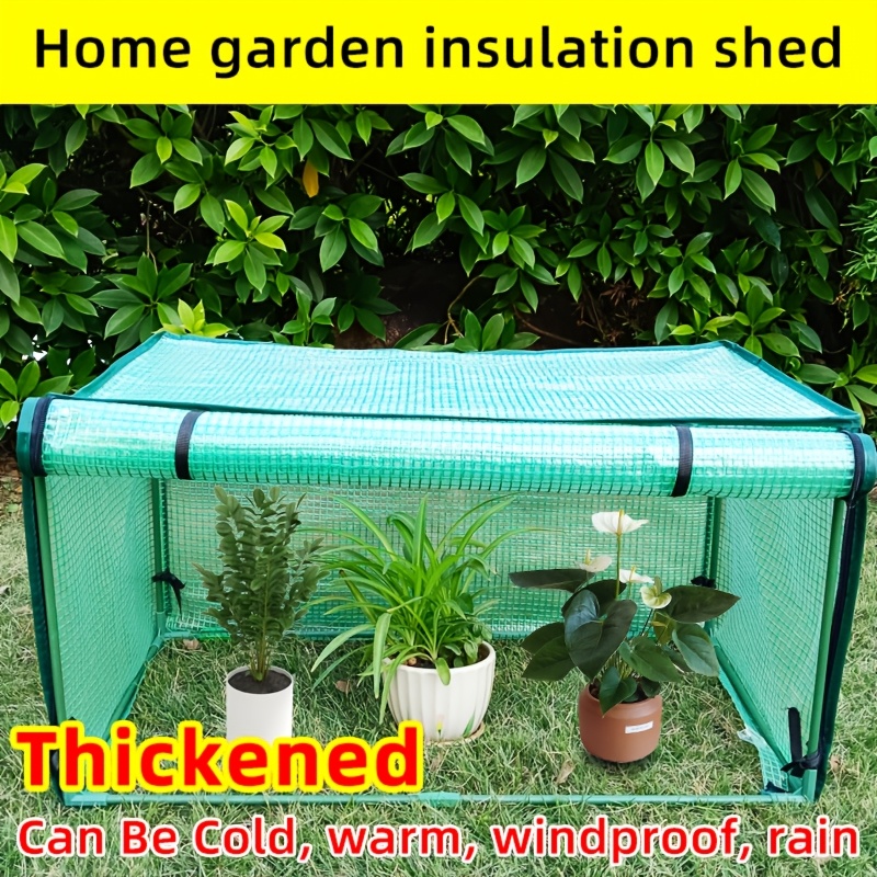 Portable Mini Greenhouse Garden Plant Tent, Thickened Plastic Film With Zipper, Windproof, Rainproof, And Cover, With Fiberglass Frame For Indoor/outdoor Use
Portable Mini Greenhouse Garden Plant Tent, Thickened Plastic Film With Zipper, Windproof, Rainproof, And Cover, With Fiberglass Frame For Indoor/outdoor Use
