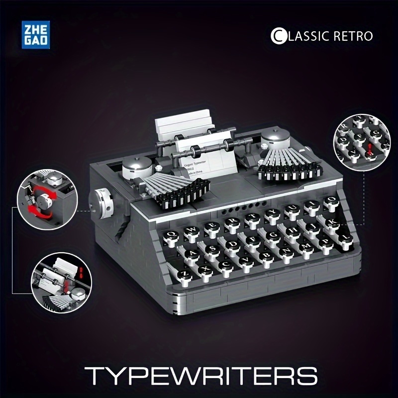 1136pcs Retro Typewriter Model Education Toys, Desktop Decoration Gifts, Holiday Gifts Easter Gifts
1136pcs Retro Typewriter Model Education Toys, Desktop Decoration Gifts, Holiday Gifts Easter Gifts