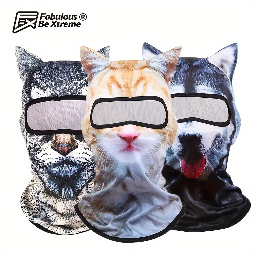 Men's Breathable Balaclava With 3d Animal Ears - Uv Protection Full Face Mask For Outdoor Activities, Funny Summer Sunscreen Headgear, Best For Christmas
Men's Breathable Balaclava With 3d Animal Ears - Uv Protection Full Face Mask For Outdoor Activities, Funny Summer Sunscreen Headgear, Best For Christmas