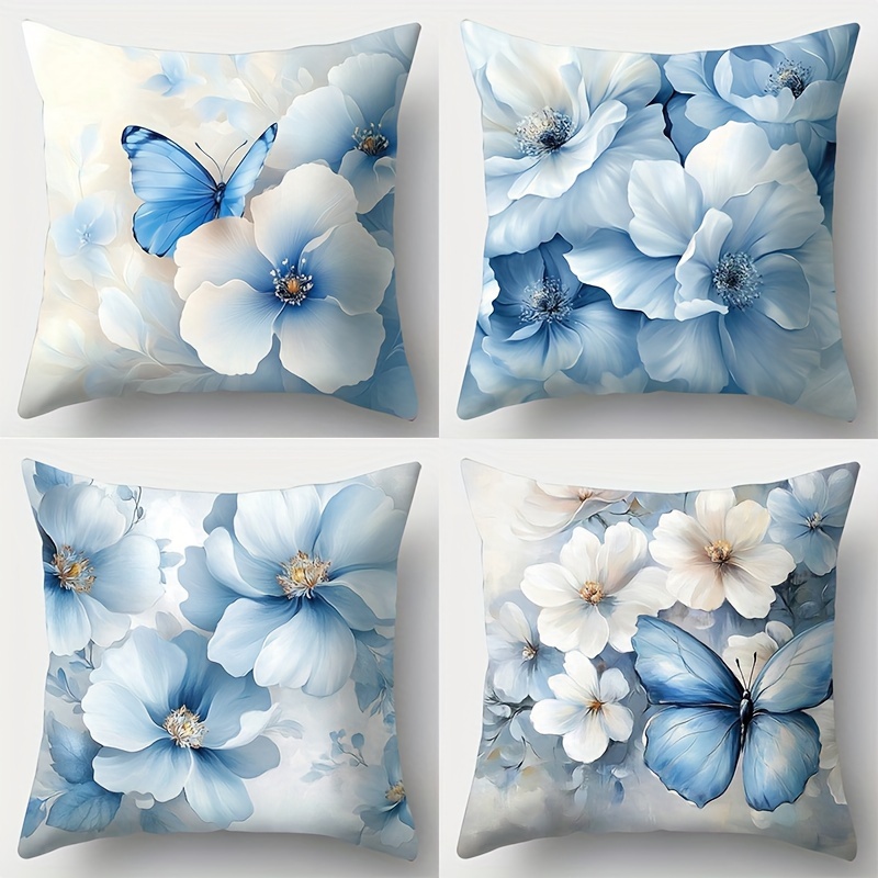 Flower Theme, With Blue And White As Colors. The Material Of Soft And Comfortable Fabric, With A .
Flower Theme, With Blue And White As Colors. The Material Of Soft And Comfortable Fabric, With A .