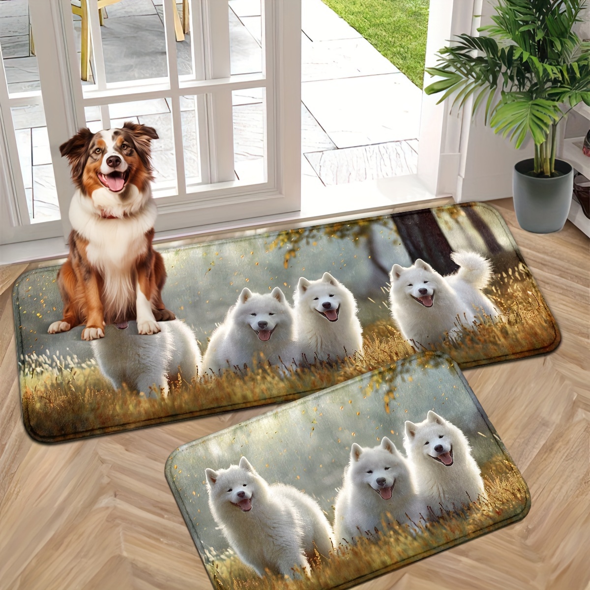Tapis de Porte Samoyède - Antidérapant, Lavable en Machine, Tapis d'Entrée Intérieur pour
Tapis de Porte Samoyède - Antidérapant, Lavable en Machine, Tapis d'Entrée Intérieur pour