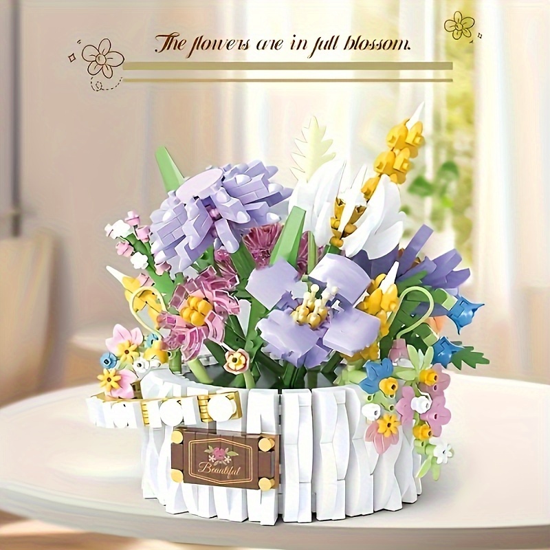 1466pcs Purple Flower Basket Decoration, Model Technology Building Blocks, Valentine's Day Gifts, Furniture Decoration, Decorative Educational Building Blocks, Halloween Gifts, Christmas Gifts
1466pcs Purple Flower Basket Decoration, Model Technology Building Blocks, Valentine's Day Gifts, Furniture Decoration, Decorative Educational Building Blocks, Halloween Gifts, Christmas Gifts