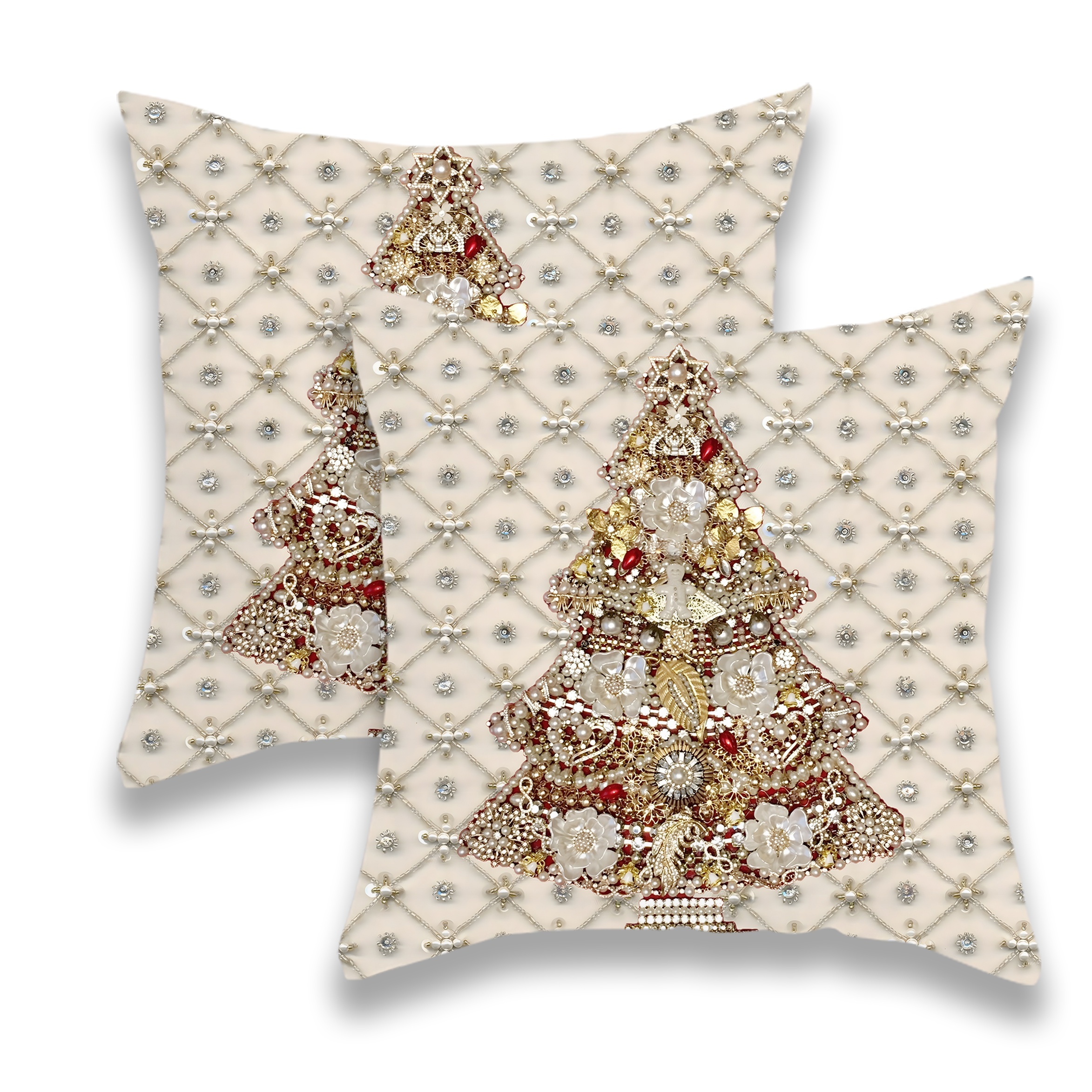 2pcs Luxurious Christmas - 18x18 , Zippered , Washable, And , For Sofa & Bed Decor, , , No Included
2pcs Luxurious Christmas - 18x18 , Zippered , Washable, And , For Sofa & Bed Decor, , , No Included