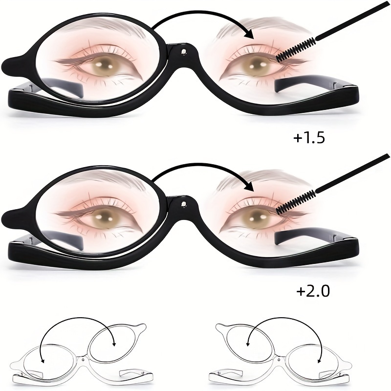 Makeup Glasses With Magnify Eye, Rotating Makeup Glasses For Women Makeup Essential Tool
Makeup Glasses With Magnify Eye, Rotating Makeup Glasses For Women Makeup Essential Tool