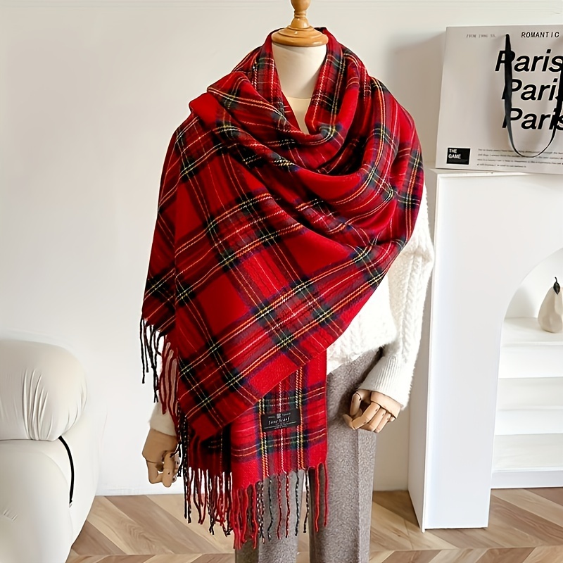 Large Dual-sided Scarf - Soft Cashmere With Tassels, Breathable & Warm, , Casual Shawl, Hand Or Only, Polyester, Hair Scarf
Large Dual-sided Scarf - Soft Cashmere With Tassels, Breathable & Warm, , Casual Shawl, Hand Or Only, Polyester, Hair Scarf