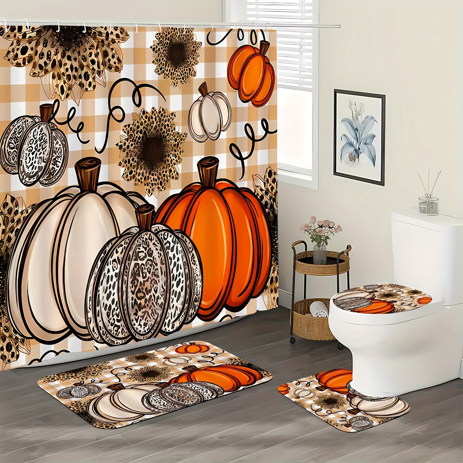 1/4pcs Curtain Set, And Bathroom Set, Curtain And Carpet, Polyester Curtain, 12 Bathroom Decoration, Decoration
1/4pcs Curtain Set, And Bathroom Set, Curtain And Carpet, Polyester Curtain, 12 Bathroom Decoration, Decoration