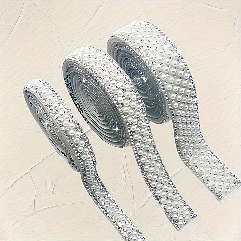 Self-adhesive Pearl & Rhinestone Strip - Diy Decorative Accessory For Wedding Dresses, Shoes, Bags & Clothing
Self-adhesive Pearl & Rhinestone Strip - Diy Decorative Accessory For Wedding Dresses, Shoes, Bags & Clothing