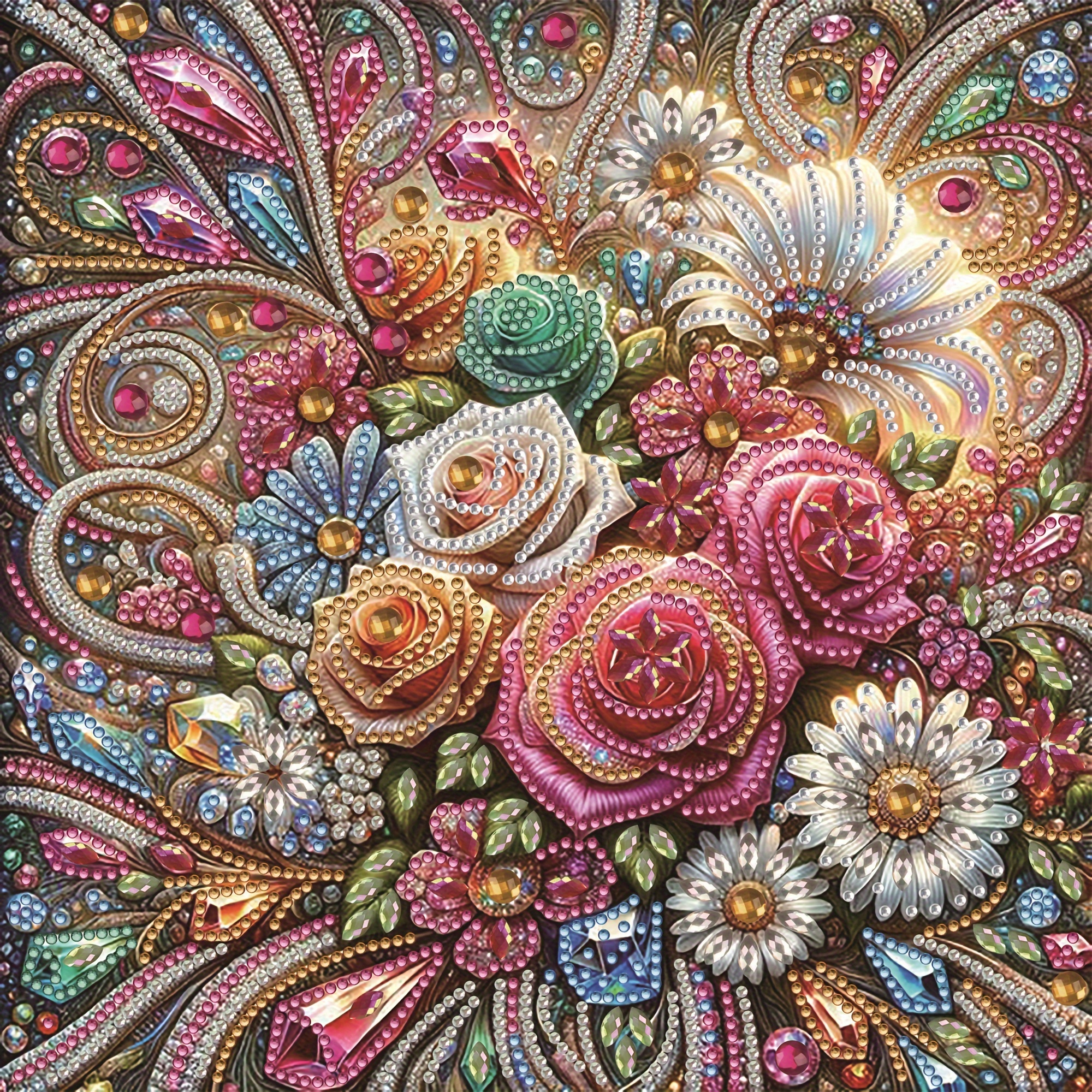 Diy 5d Floral Diamond Painting Kit - Special Shaped Crystal Art, Frameless Canvas Mosaic Craft For Home Wall Decor
Diy 5d Floral Diamond Painting Kit - Special Shaped Crystal Art, Frameless Canvas Mosaic Craft For Home Wall Decor