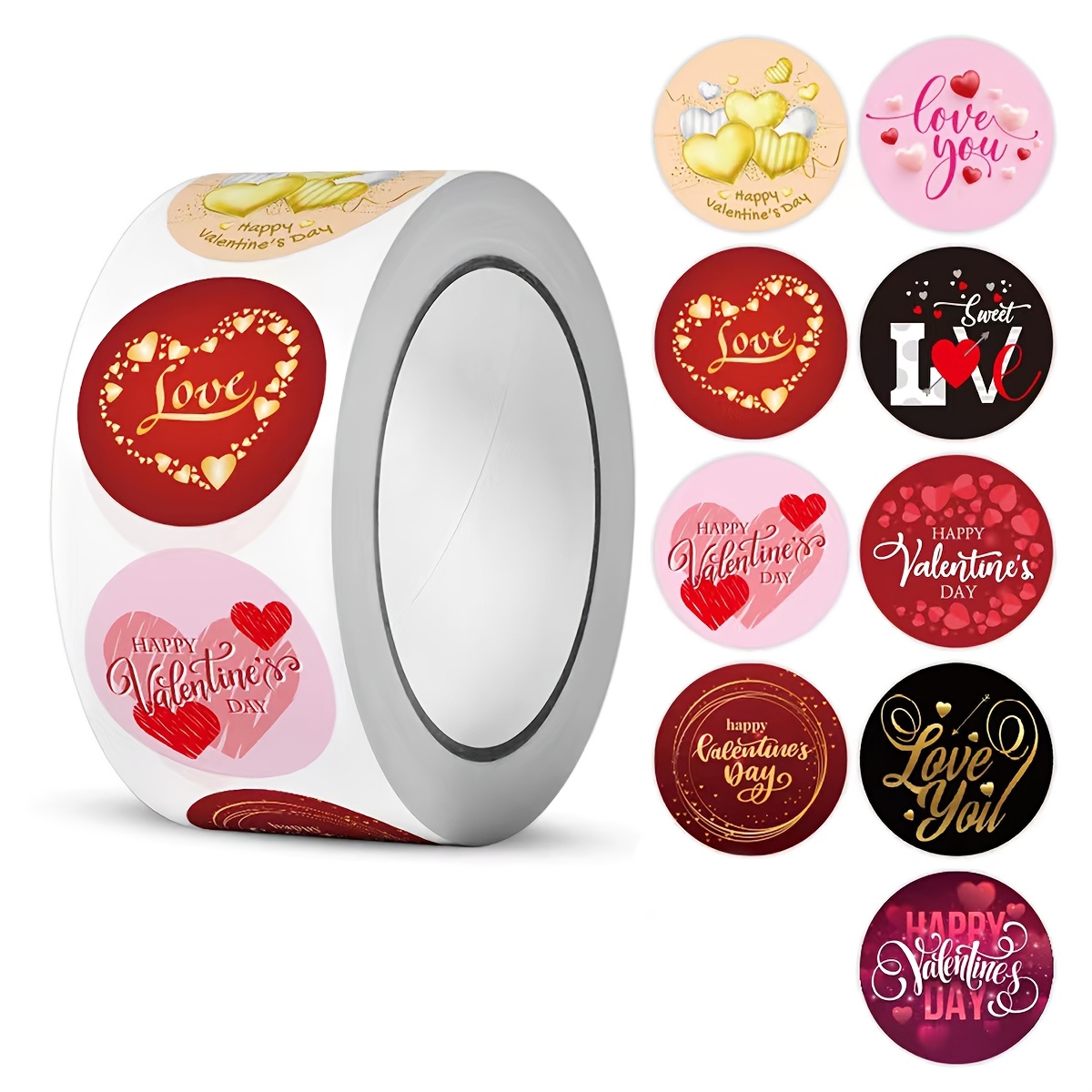 500pcs Heart Pattern Stickers, Mixed Color Paper Self-adhesive Round Matte , Wedding Party Supplies, Diy Handmade, Gift Packaging, Envelopes, Thanksgiving, Valentine's Day, Day, Birthday
500pcs Heart Pattern Stickers, Mixed Color Paper Self-adhesive Round Matte , Wedding Party Supplies, Diy Handmade, Gift Packaging, Envelopes, Thanksgiving, Valentine's Day, Day, Birthday