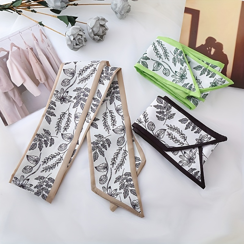 Korean-style Printed Long Scarf, New Women's French Headband For Spring And Autumn, Scarf, And Bag Tie.
Korean-style Printed Long Scarf, New Women's French Headband For Spring And Autumn, Scarf, And Bag Tie.