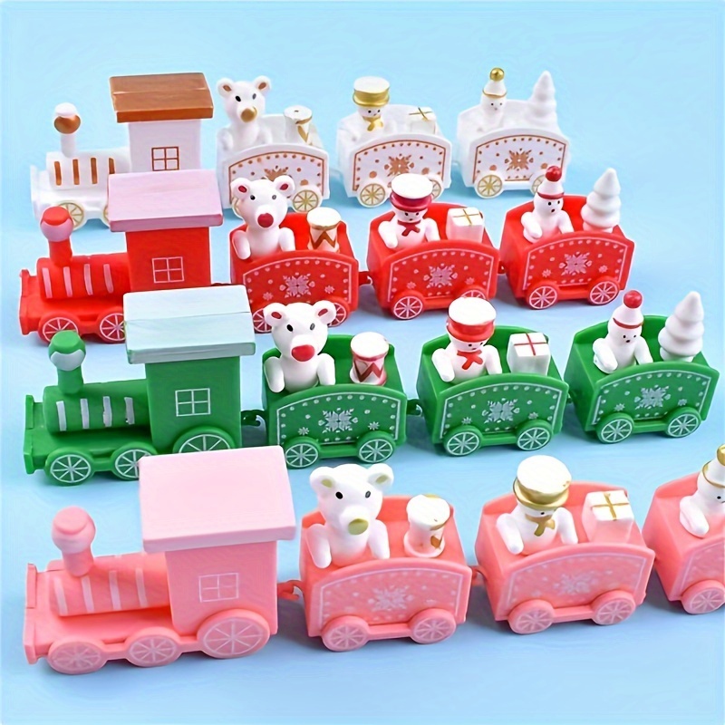 Christmas Train Set Decorations - 1pc Festive Holiday Plastic Toy Train With Bear Figurines For Home, Christmas Party, And New Year's Celebrations - No Electricity Or Batteries Required
Christmas Train Set Decorations - 1pc Festive Holiday Plastic Toy Train With Bear Figurines For Home, Christmas Party, And New Year's Celebrations - No Electricity Or Batteries Required