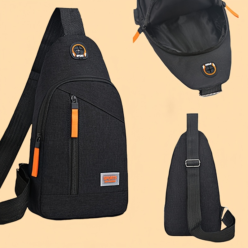 Sac Bandoulière en Nylon Décontracté - Léger, Sangle Réglable, Grande , Sac de Poitrine pour Sport & Voyage, Noir
Sac Bandoulière en Nylon Décontracté - Léger, Sangle Réglable, Grande , Sac de Poitrine pour Sport & Voyage, Noir