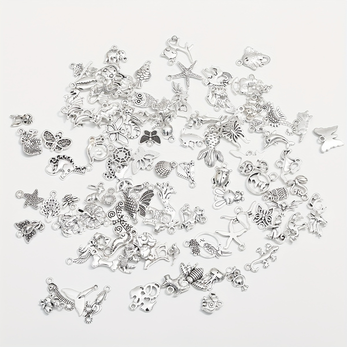/50pcs Assorted Alloy Charms, Antique Silvery , Random Pattern Animal Pendants For Diy Earrings, Bracelets, Necklaces Jewelry Making Accessories
/50pcs Assorted Alloy Charms, Antique Silvery , Random Pattern Animal Pendants For Diy Earrings, Bracelets, Necklaces Jewelry Making Accessories