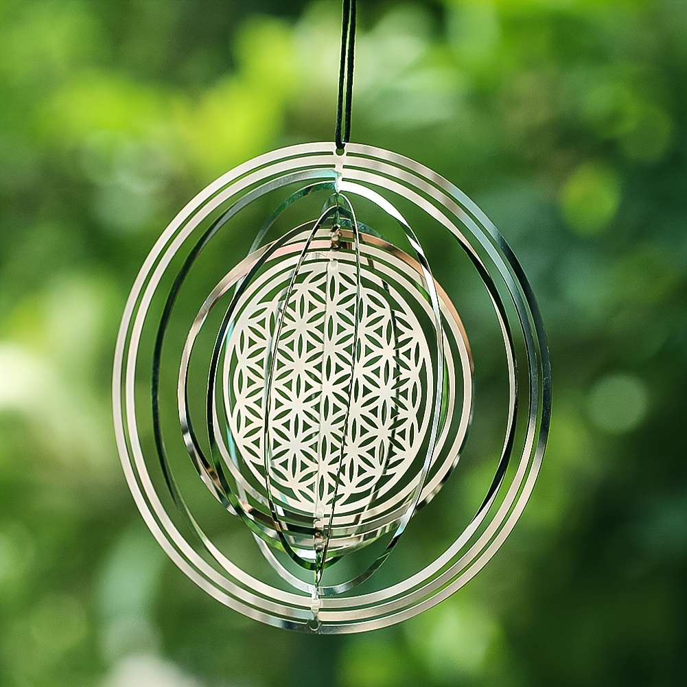 Stainless Steel Hanging Wind Chime Art Deco Spinner For Wedding Decor, Garden Aesthetic Meditation Chakra Sublimation Without Feathers - No Electricity Required
Stainless Steel Hanging Wind Chime Art Deco Spinner For Wedding Decor, Garden Aesthetic Meditation Chakra Sublimation Without Feathers - No Electricity Required