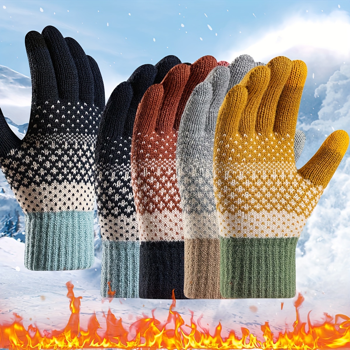 Women's Winter Outdoor Two- Screen Gloves, Warm Thickened Plus Gloves, Driving Cycling Gloves
Women's Winter Outdoor Two- Screen Gloves, Warm Thickened Plus Gloves, Driving Cycling Gloves