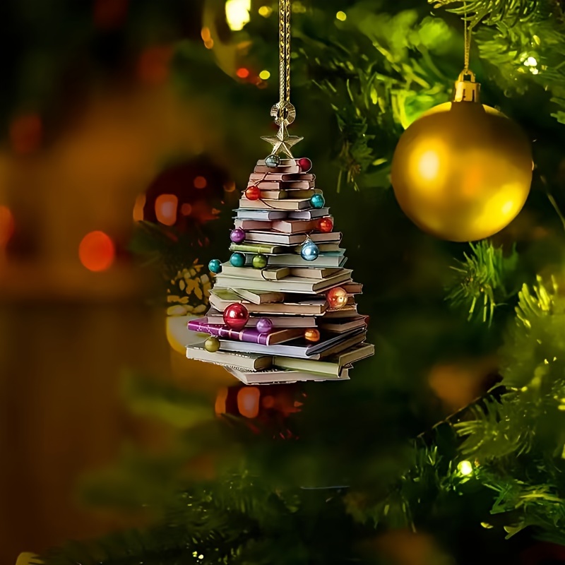 2pcs Book Christmas Tree Ornaments - 2d Acrylic Tablet Design, Perfect Gift For Readers & , Ideal For Home, Library & Bookstore Decor
2pcs Book Christmas Tree Ornaments - 2d Acrylic Tablet Design, Perfect Gift For Readers & , Ideal For Home, Library & Bookstore Decor