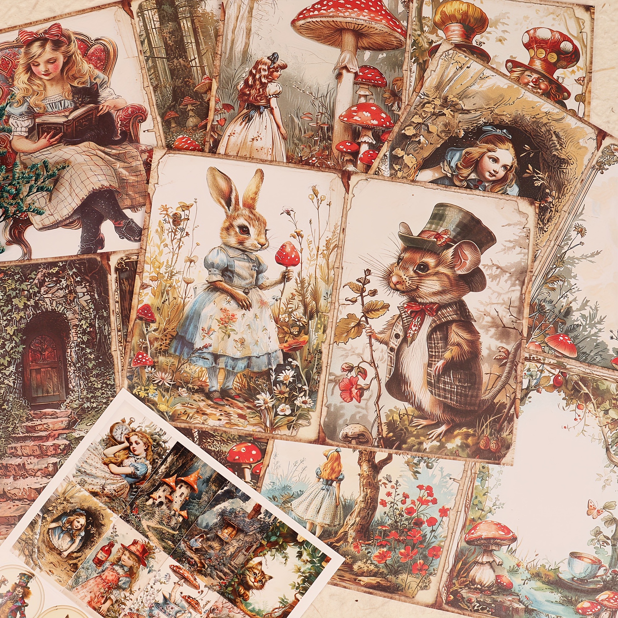 52pcs Mushroom Wonderland Junk Journal Set, Vintage-inspired Ephemera, 12x12inches, , Recyclable, Diy Crafts, Scrapbooking, Office Supplies, Background Pad, Brand Jai Iman
52pcs Mushroom Wonderland Junk Journal Set, Vintage-inspired Ephemera, 12x12inches, , Recyclable, Diy Crafts, Scrapbooking, Office Supplies, Background Pad, Brand Jai Iman