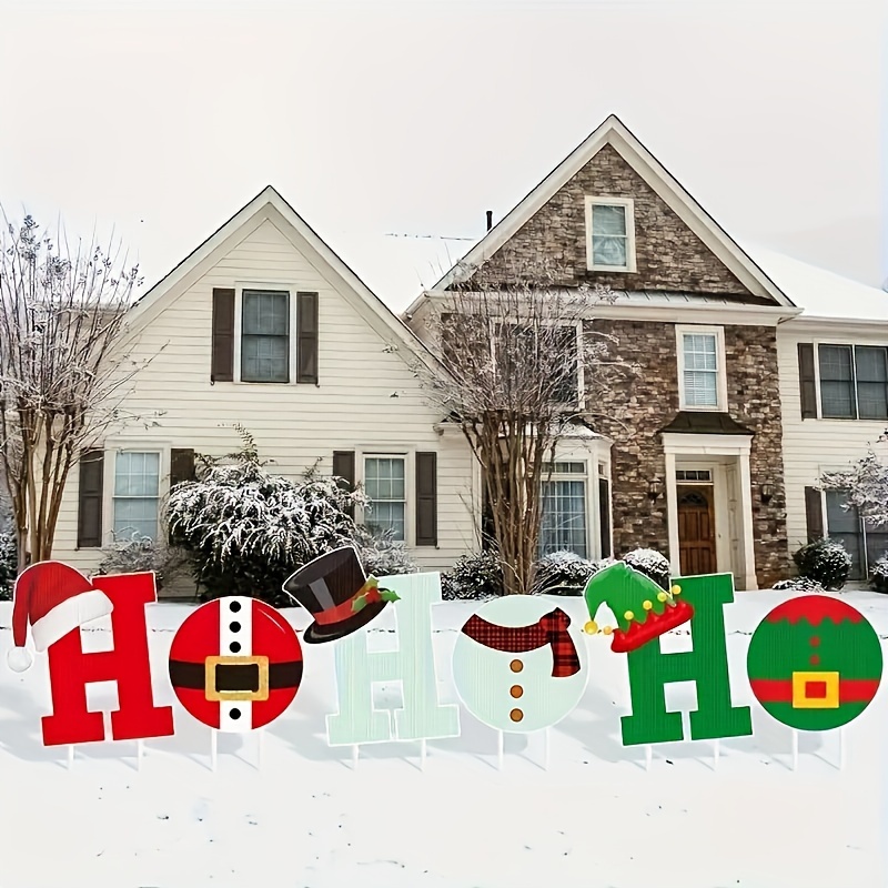 6 Christmas Yard Decoration Signs With Wooden Stakes, Outdoor Lawn Decoration, For , Garden And Party Decorations
6 Christmas Yard Decoration Signs With Wooden Stakes, Outdoor Lawn Decoration, For , Garden And Party Decorations
