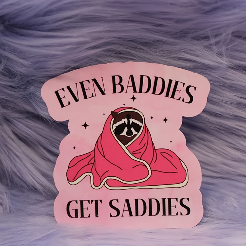 Emotion Sticker - " Get Saddies" Adhesive Label, Funny Notebook & Water Bottle Decal, Decorative Paper Sticker For Desks & Nameplates
Emotion Sticker - " Get Saddies" Adhesive Label, Funny Notebook & Water Bottle Decal, Decorative Paper Sticker For Desks & Nameplates