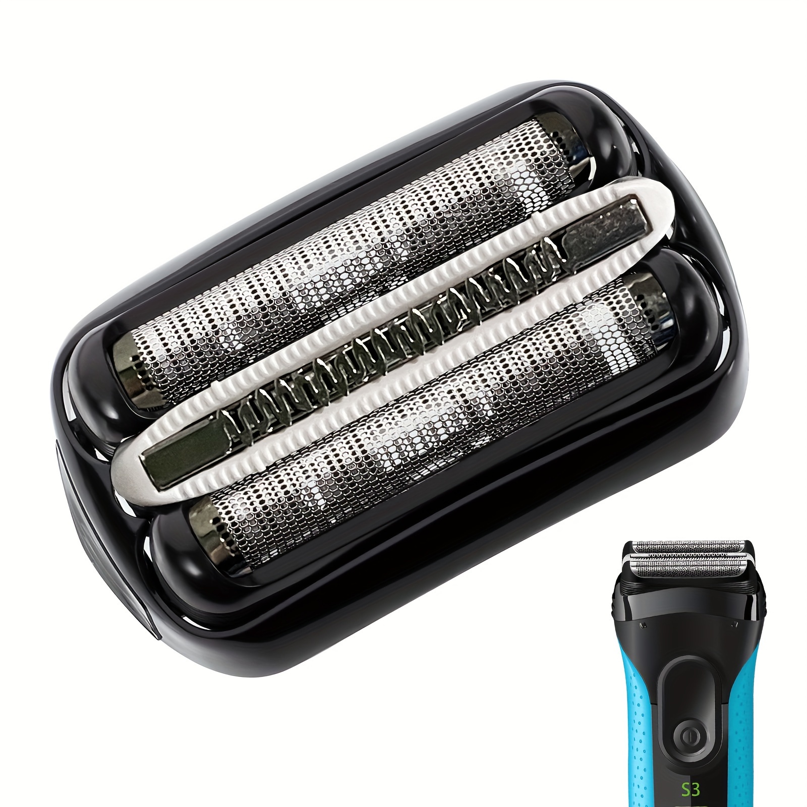 1pc 32b S3 Electric Shaver Head Replacement, Compatible With Shavers, For S3 3040s 310s 3010s , Unfragranced, For Beard And Mustache Grooming, Men's Electric Shaver Accessory
1pc 32b S3 Electric Shaver Head Replacement, Compatible With Shavers, For S3 3040s 310s 3010s , Unfragranced, For Beard And Mustache Grooming, Men's Electric Shaver Accessory