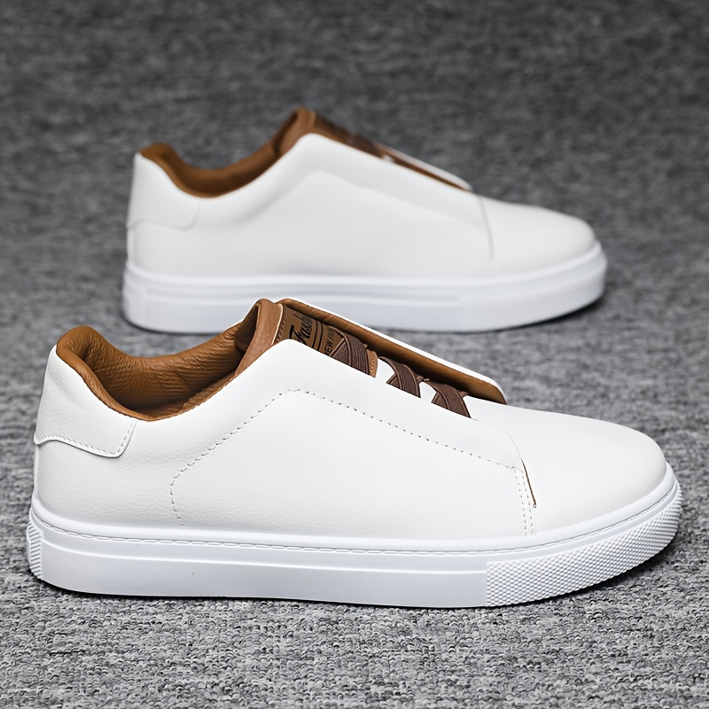 Men's Trendy Solid Color Low Top Skateboard Shoes, Comfy Non Slip Casual Slip On Sneakers For Men's Outdoor Activities
Men's Trendy Solid Color Low Top Skateboard Shoes, Comfy Non Slip Casual Slip On Sneakers For Men's Outdoor Activities