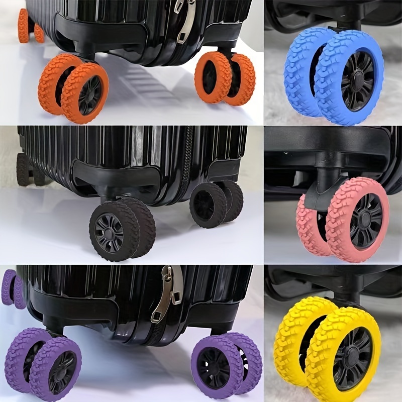 8pcs Premium Silicone Luggage Wheel Covers - Ultra-, Shock-absorbing & Waterproof For Smooth Rolling Travel Protection
8pcs Premium Silicone Luggage Wheel Covers - Ultra-, Shock-absorbing & Waterproof For Smooth Rolling Travel Protection