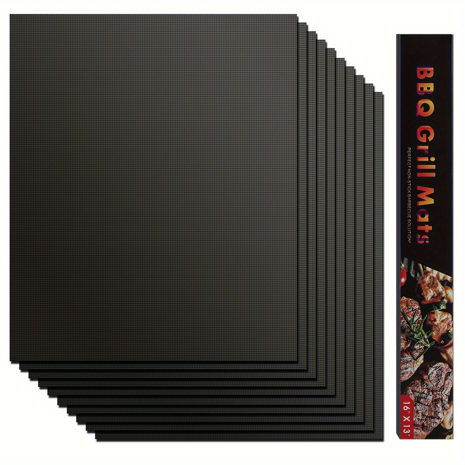 Bbq Grillmatte, 3er 5er 10er Set Antihaft Grillmatten Teflon Bbq Grill 40x33cm Grillplatte Gasgrill, Grillfolie Wiederverwendbare Backpapier Pfoa-frei Über Kohle, Gas Und Weber Style Grills
Bbq Grillmatte, 3er 5er 10er Set Antihaft Grillmatten Teflon Bbq Grill 40x33cm Grillplatte Gasgrill, Grillfolie Wiederverwendbare Backpapier Pfoa-frei Über Kohle, Gas Und Weber Style Grills