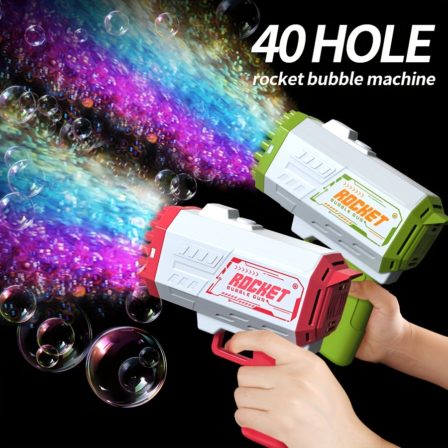 40 Holes Mechanical Style Handheld Portable Electric Automatic Bubble Machine Gun With Led Light Bubble Machine (without Battery And Bubble Liquid)
40 Holes Mechanical Style Handheld Portable Electric Automatic Bubble Machine Gun With Led Light Bubble Machine (without Battery And Bubble Liquid)