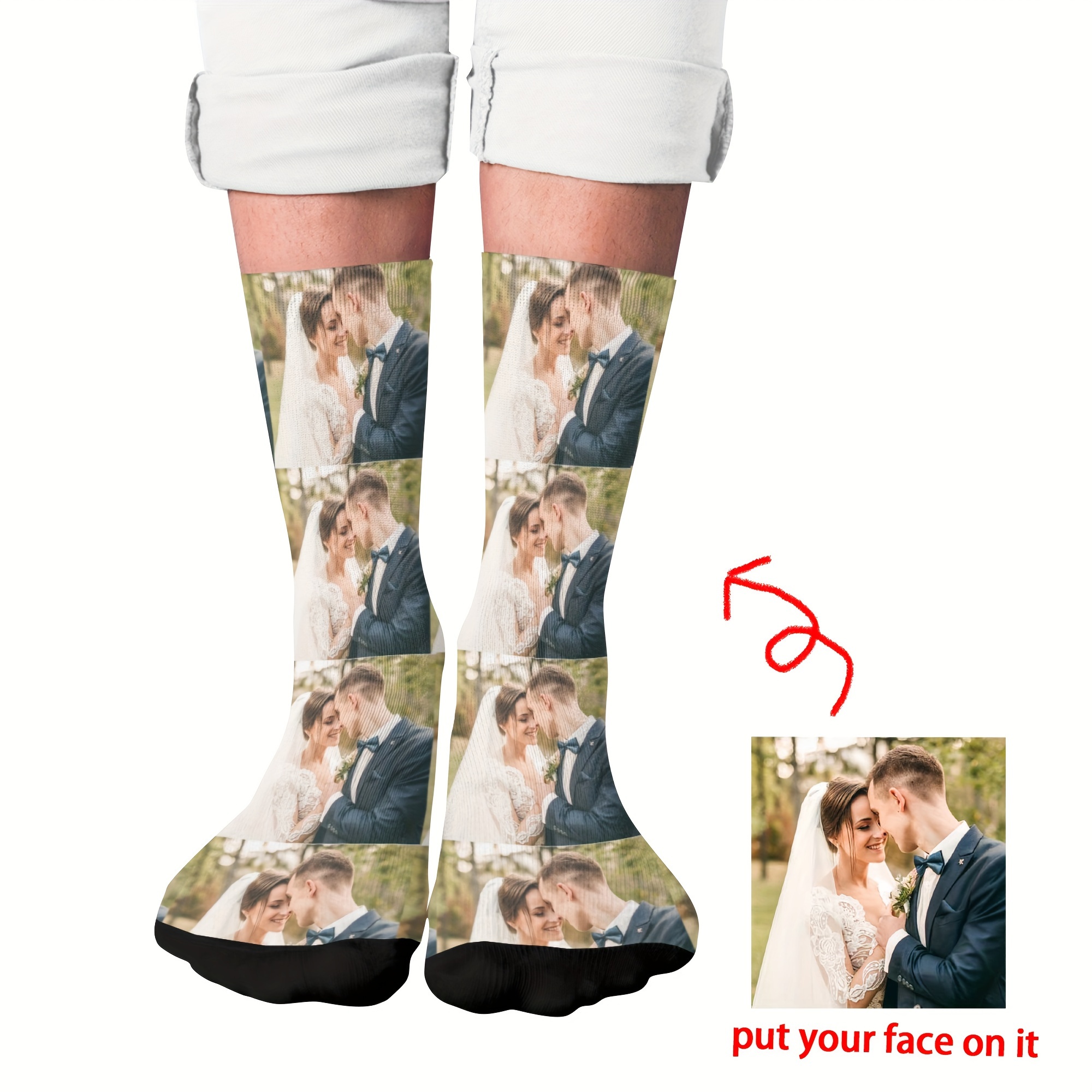 Custom Men's Crew Socks - Personalized Face Photo, Breathable & Comfortable Polyester, Perfect For Casual Attire & Gifts
Custom Men's Crew Socks - Personalized Face Photo, Breathable & Comfortable Polyester, Perfect For Casual Attire & Gifts