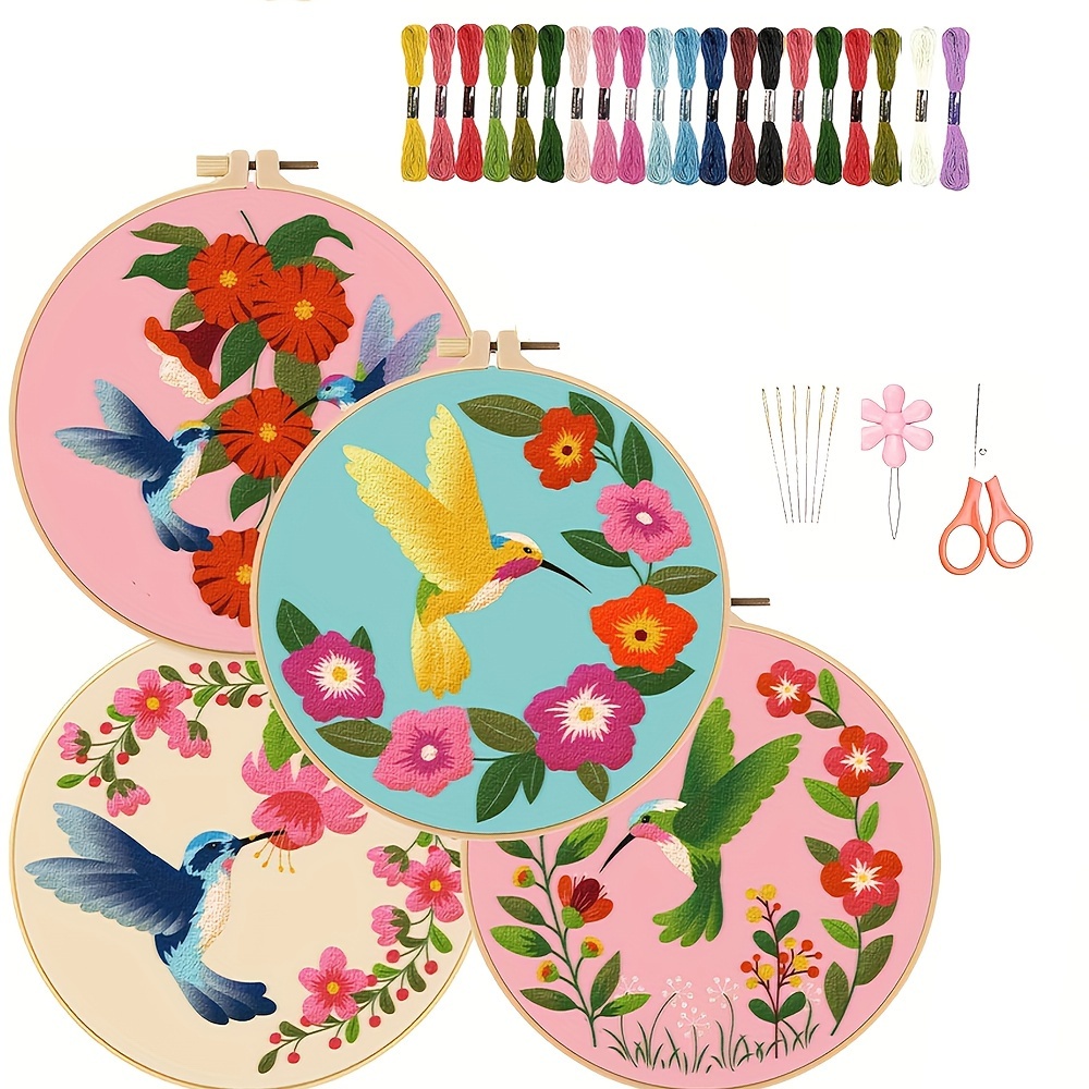 4pcs Embroidery Set, Suitable , Diy Embroidery Kit, Pattern, A Plastic Embroidery , Thread, And Instructions, Suitable For Adult Women, Embroidery
4pcs Embroidery Set, Suitable , Diy Embroidery Kit, Pattern, A Plastic Embroidery , Thread, And Instructions, Suitable For Adult Women, Embroidery