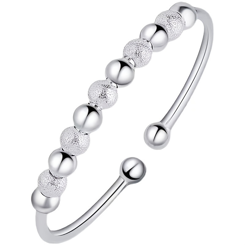 Bracelet Ajustable en Perles Plaqué Argent Élégant pour Femmes, Mate, Design Polyvalent, Idéal pour et les Vacances, Bracelet
Bracelet Ajustable en Perles Plaqué Argent Élégant pour Femmes, Mate, Design Polyvalent, Idéal pour et les Vacances, Bracelet