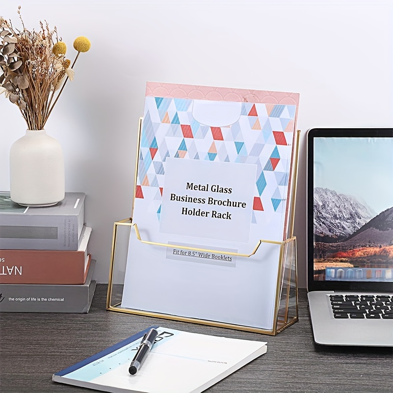 Holder Rack, 8.5 X 11 Inch, Elegant Transparent Display Stand For Magazines, Brochures, Journals, Menus - Countertop Literature Organizer
Holder Rack, 8.5 X 11 Inch, Elegant Transparent Display Stand For Magazines, Brochures, Journals, Menus - Countertop Literature Organizer