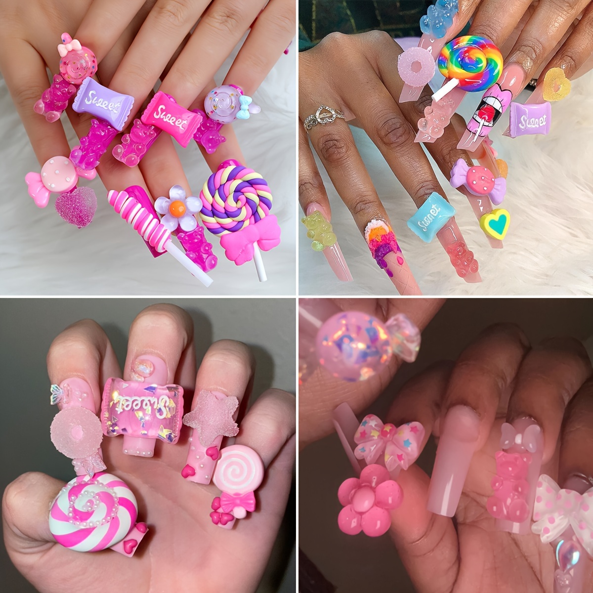 20/40pcs Art Charms For Nails - Cute Fruits And Sweets Resin Nail Art Accessories For Diy Crafts And Nail Art Decoration
20/40pcs Art Charms For Nails - Cute Fruits And Sweets Resin Nail Art Accessories For Diy Crafts And Nail Art Decoration