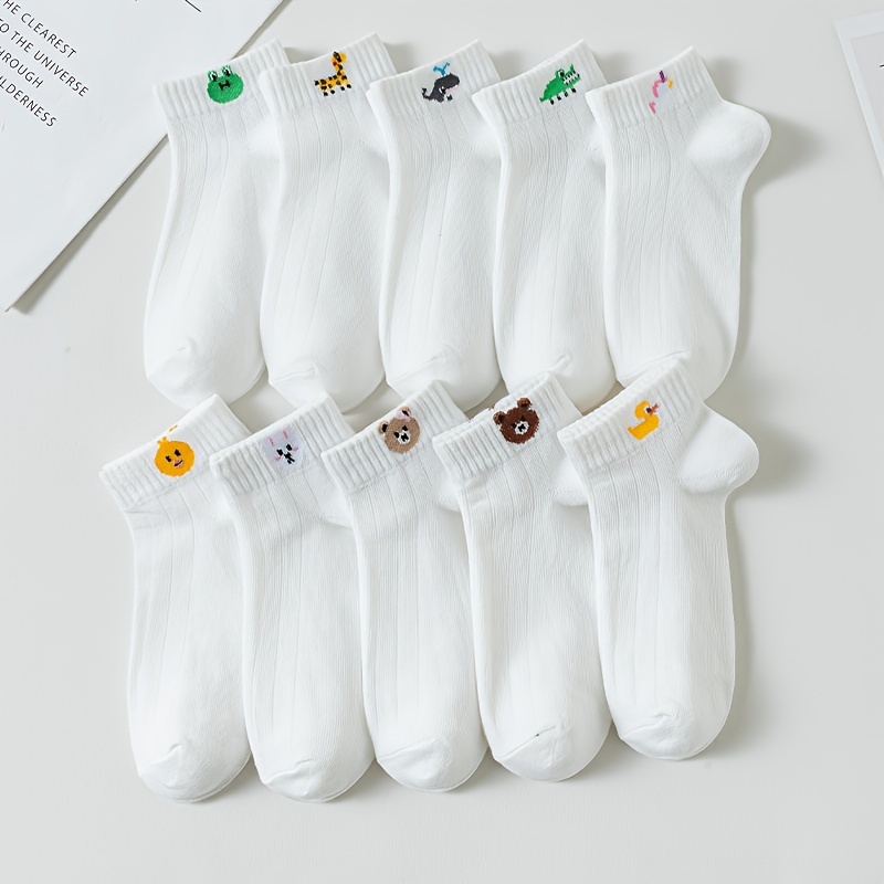 10 Pairs Cartoon Animal Socks, Cute Japanese College Style Ankle Socks, Women's Stockings & Hosiery - For Fall
10 Pairs Cartoon Animal Socks, Cute Japanese College Style Ankle Socks, Women's Stockings & Hosiery - For Fall