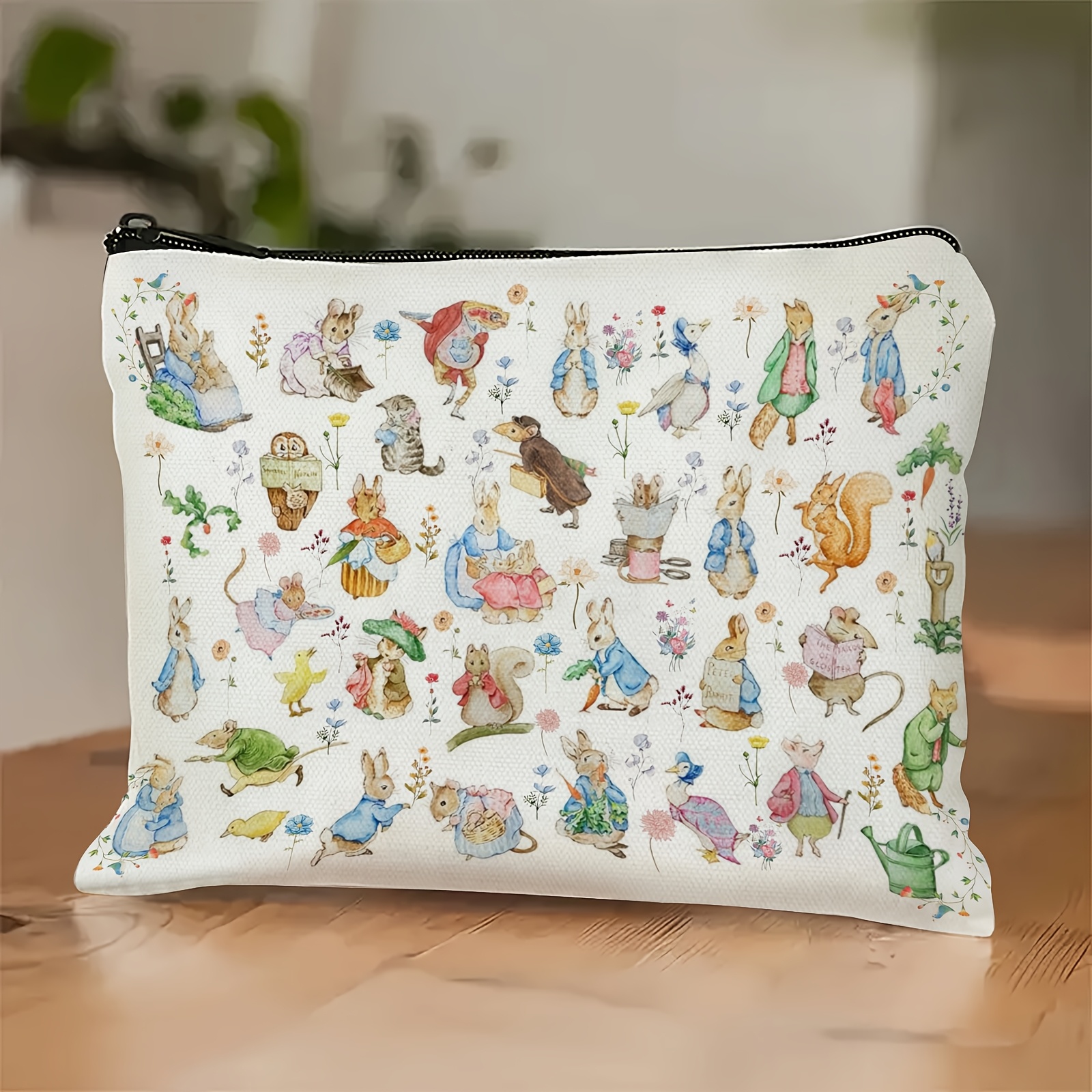 1pc Cosmetic Bag - Unisex-adult, White, Unscented, Multifunctional Zippered Pouch For Makeup, Stationery, Snacks - Ideal Easter Gift
1pc Cosmetic Bag - Unisex-adult, White, Unscented, Multifunctional Zippered Pouch For Makeup, Stationery, Snacks - Ideal Easter Gift