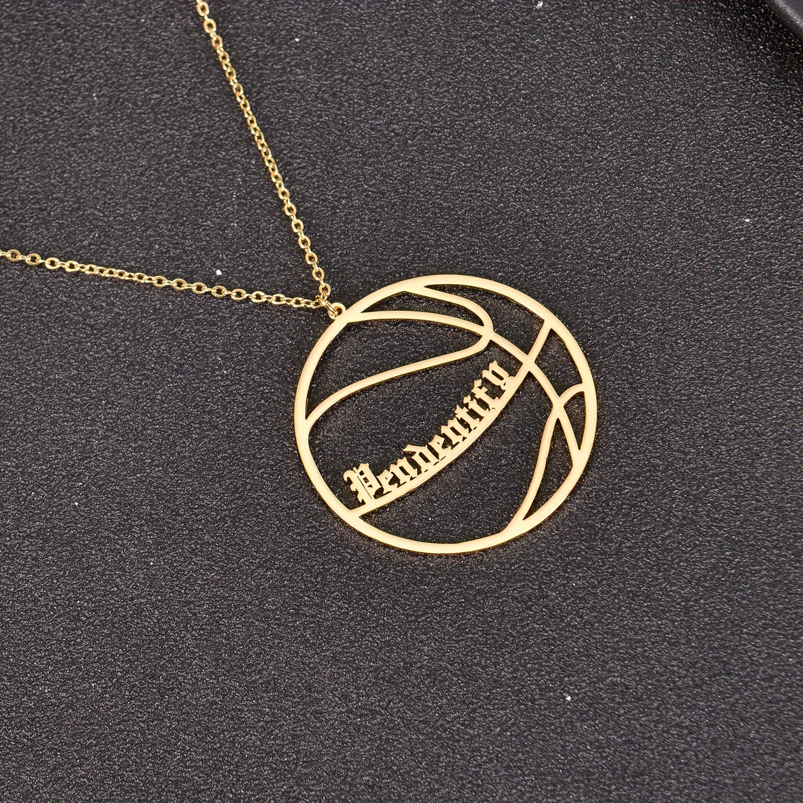 Customized Personalized English Letter Necklace Basketball Pendant Neck Chain Jewelry Sport Style
Customized Personalized English Letter Necklace Basketball Pendant Neck Chain Jewelry Sport Style