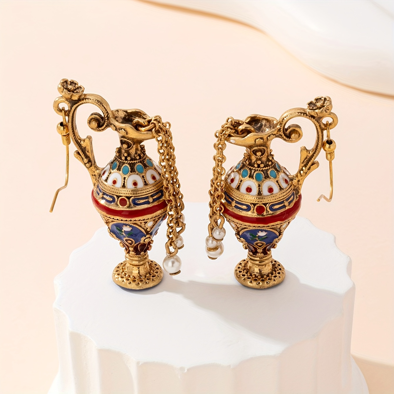 Vintage Copper Alloy Earrings, Handcrafted Fashion Jewelry, Ear Accessories For Women
Vintage Copper Alloy Earrings, Handcrafted Fashion Jewelry, Ear Accessories For Women