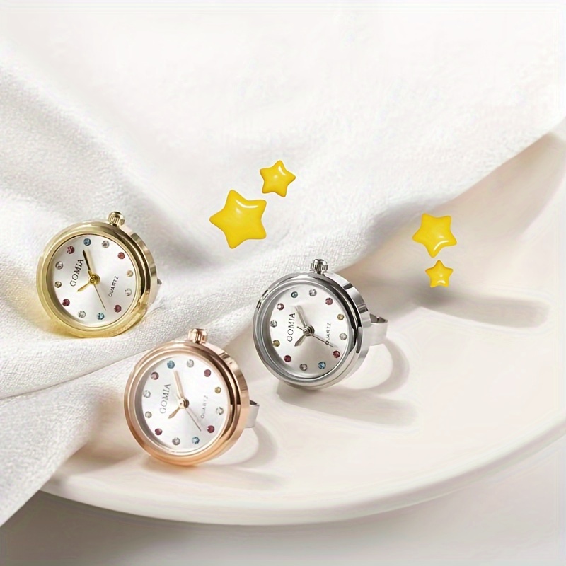 Waterproof Ring Watch Colored Mini Watch Adjustable Finger Ring Decorative Watch For Men And Women
Waterproof Ring Watch Colored Mini Watch Adjustable Finger Ring Decorative Watch For Men And Women