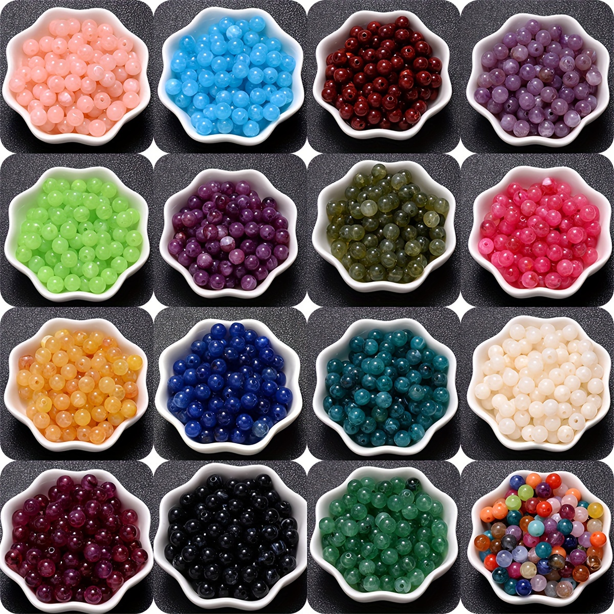 100pcs/set 8mm Gradient Acrylic Round Loose Spacer Beads For Jewelry Making Diy Handmade Bracelet Necklace Beaded Accessories
100pcs/set 8mm Gradient Acrylic Round Loose Spacer Beads For Jewelry Making Diy Handmade Bracelet Necklace Beaded Accessories