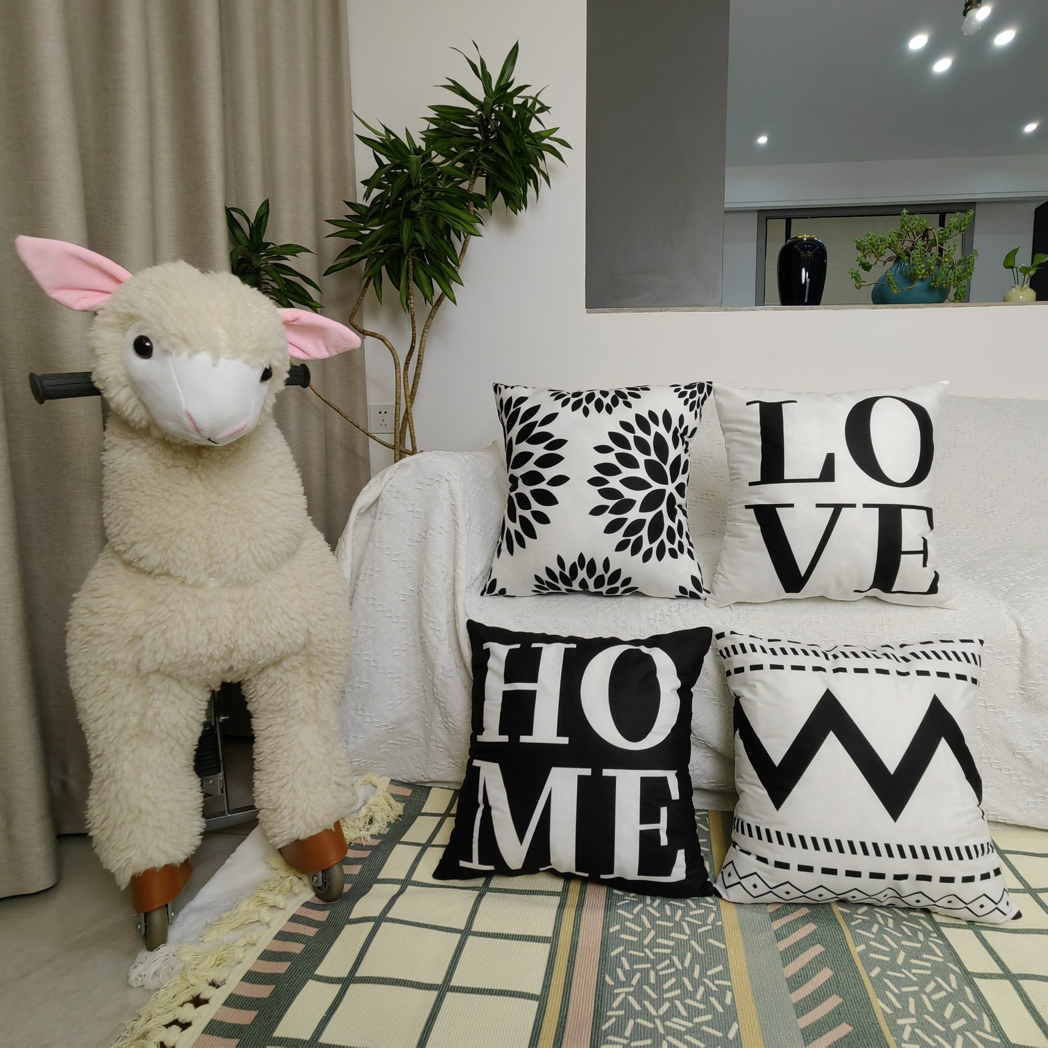 4pcs, Black And White Simple Series Throw Pillow Covers, Printed Throw Pillowcase, Throw Pillow Covers Decor, Home Decor, Room Decor, Bedroom Decor, Living Room Decor, Car Decor, Sofa Decor
4pcs, Black And White Simple Series Throw Pillow Covers, Printed Throw Pillowcase, Throw Pillow Covers Decor, Home Decor, Room Decor, Bedroom Decor, Living Room Decor, Car Decor, Sofa Decor