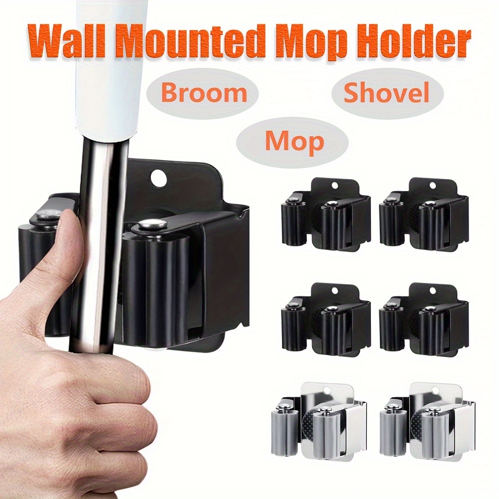 3/6/12/24 Pack Moderne Métal Murale Mop Holder, Facile Installation Balai et Pelle Organisateur Rack, Lourd Service en Acier Inoxydable Outil Hanger avec Crochets Utilitaires
3/6/12/24 Pack Moderne Métal Murale Mop Holder, Facile Installation Balai et Pelle Organisateur Rack, Lourd Service en Acier Inoxydable Outil Hanger avec Crochets Utilitaires