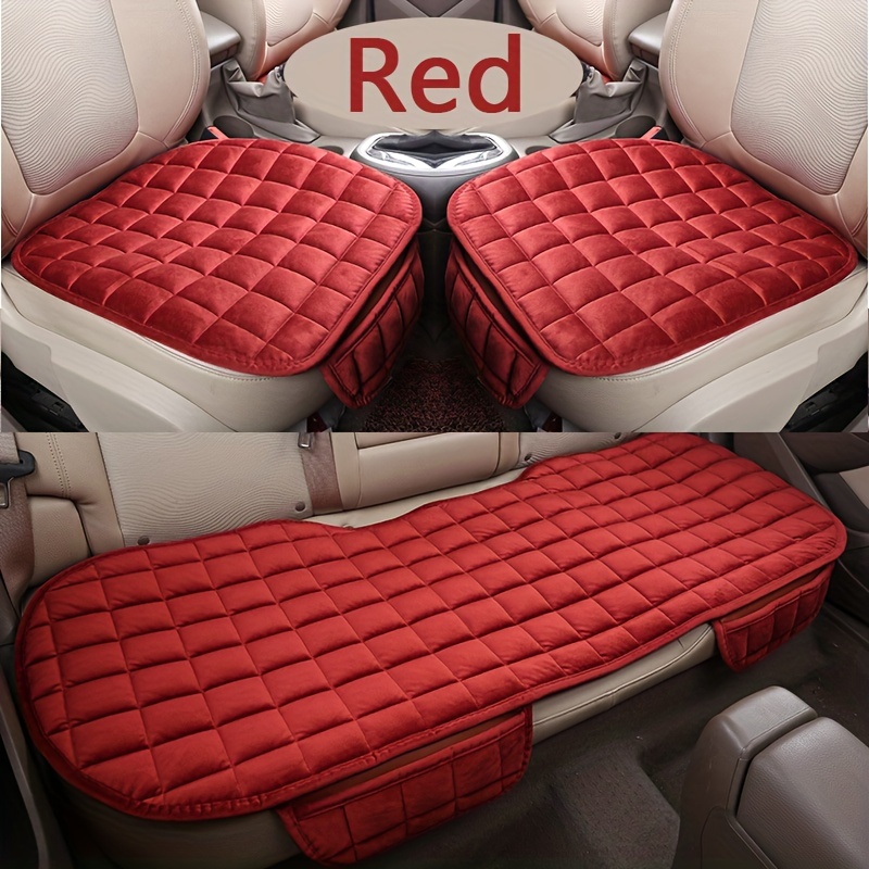 1pc/3pcs Universal Fit Plush Car Seat Cushion Set, Thickened Winter Warm Seat Pad, Medium Soft Rectangle Shape, Portable Woven Auto Seat Cover For All , Hand Washable/dry
1pc/3pcs Universal Fit Plush Car Seat Cushion Set, Thickened Winter Warm Seat Pad, Medium Soft Rectangle Shape, Portable Woven Auto Seat Cover For All , Hand Washable/dry