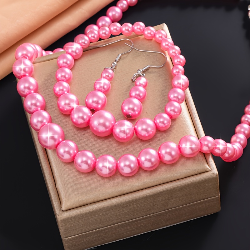 Boho Vacation 4-piece Jewelry Set For Women - Faux Pearl Necklace, Bracelet & Earrings | Alloy, &
Boho Vacation 4-piece Jewelry Set For Women - Faux Pearl Necklace, Bracelet & Earrings | Alloy, &