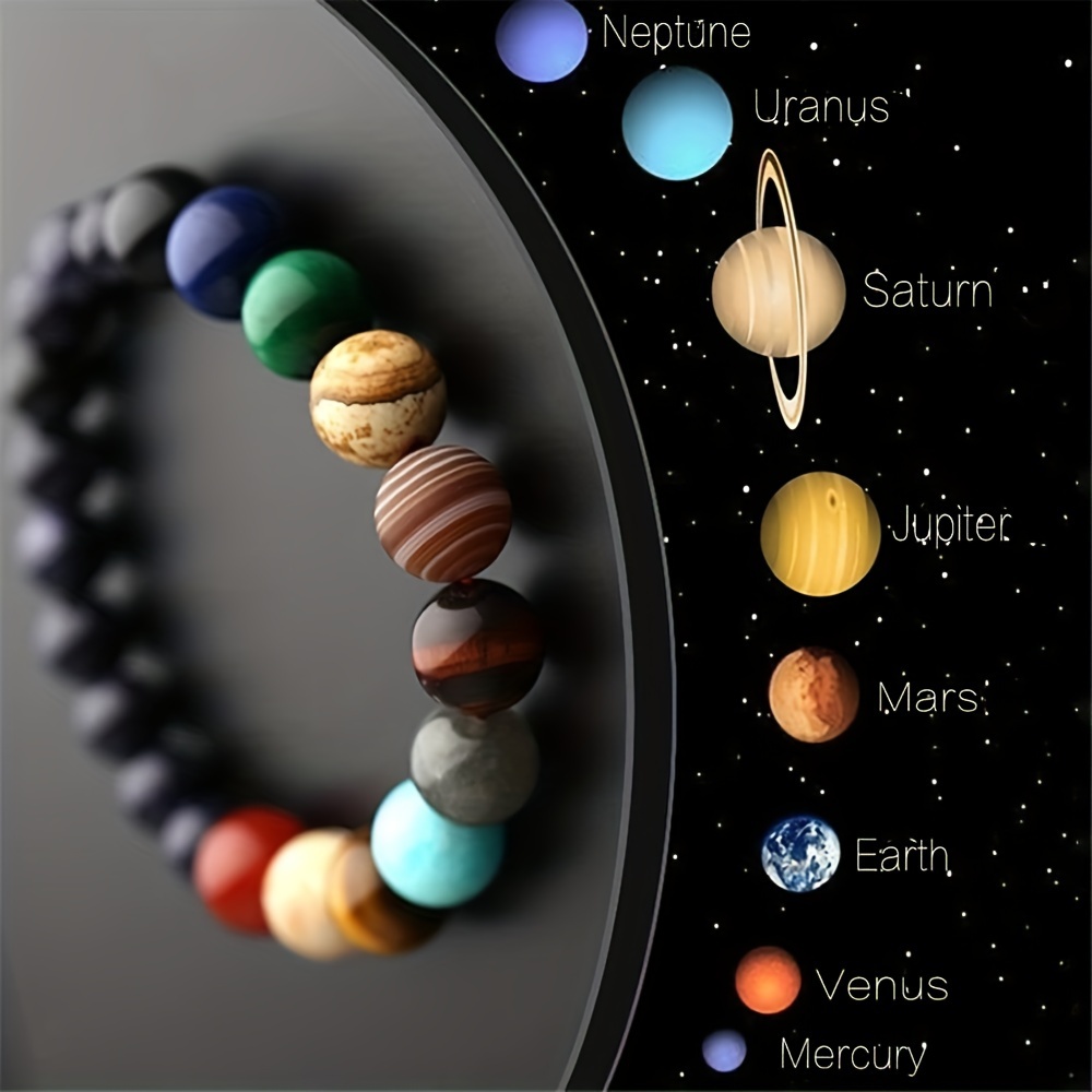 Solar System Beaded Bracelet - Men's Natural Stone Bracelet - Suitable For Travel, Hiking, And
Solar System Beaded Bracelet - Men's Natural Stone Bracelet - Suitable For Travel, Hiking, And