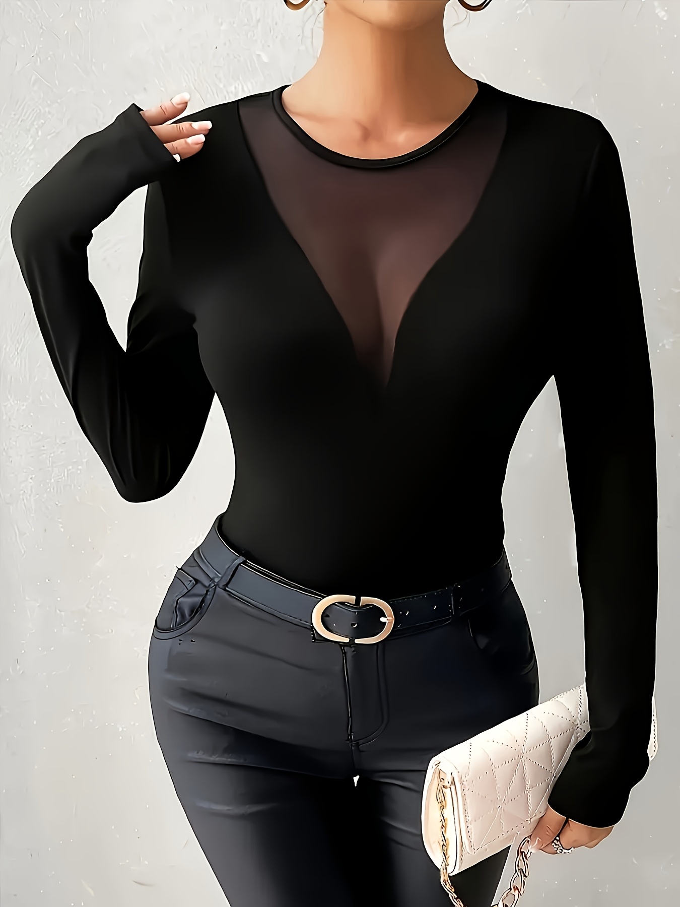 dcf92803 31ed 436c a148 1a6679771f01 Women's Earthy Fashion Sexy Mesh T-Shirt