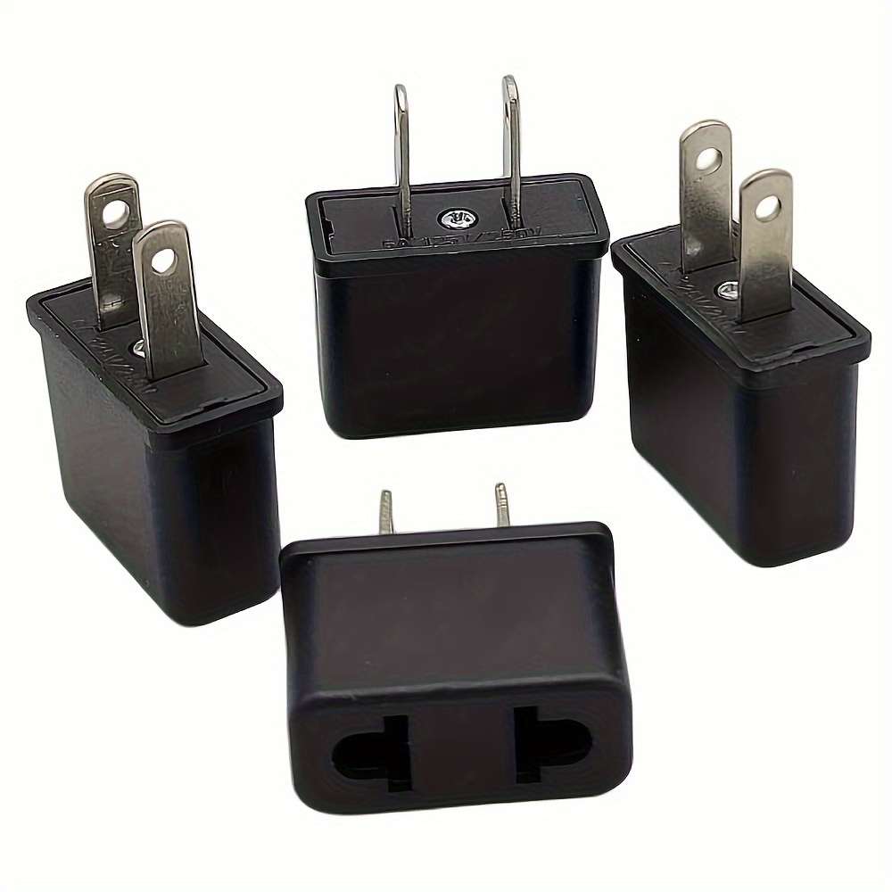 4pcs Eu To Us Travel Adapters, Eu To Us Plug Adapter, Europe To Usa Plug Adaptor, Us Canada Mexico Travel Plug Adapter, Type A Pin Converter (black)
4pcs Eu To Us Travel Adapters, Eu To Us Plug Adapter, Europe To Usa Plug Adaptor, Us Canada Mexico Travel Plug Adapter, Type A Pin Converter (black)