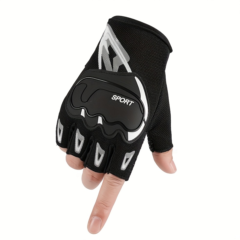 1pair Men's Breathable Fingerless Gloves, Anti-slip And Wear-resistant Gloves, Suitable For Outdoor Sports
1pair Men's Breathable Fingerless Gloves, Anti-slip And Wear-resistant Gloves, Suitable For Outdoor Sports