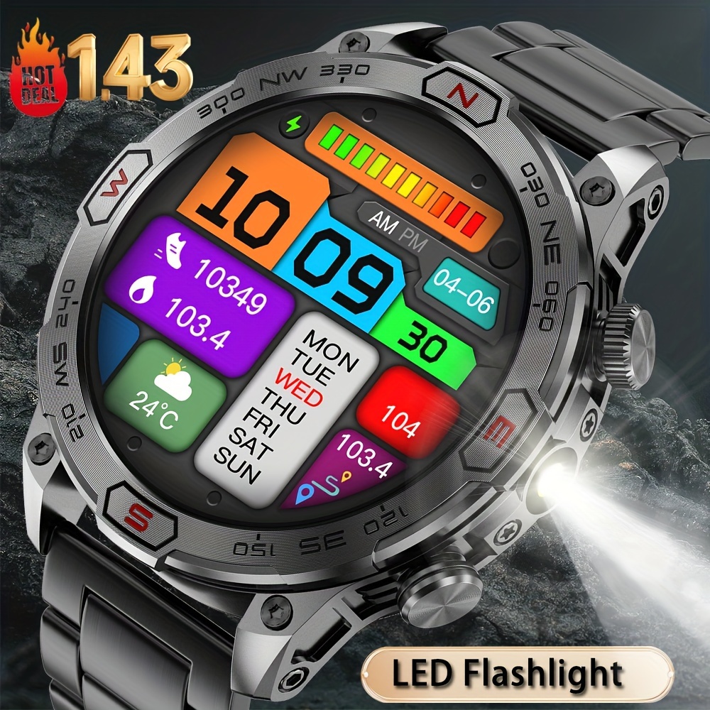 Montre intelligente avec plus de 100 modes sportifs, cadran personnalisé, assistant vocal IA, appel sans fil, pression d'altitude, boussole pour hommes
Montre intelligente avec plus de 100 modes sportifs, cadran personnalisé, assistant vocal IA, appel sans fil, pression d'altitude, boussole pour hommes