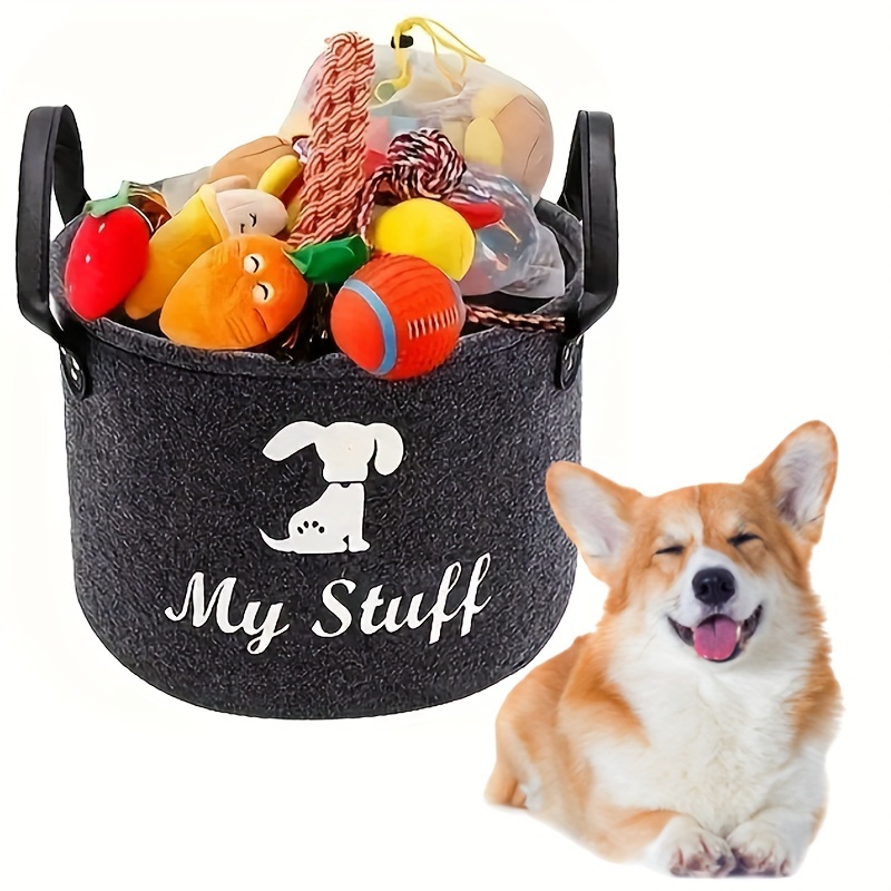 Foldable Pet Toy Storage Basket, Pet Dog Toy Supplies Basket, Pet Toy Storage Box With Handle, Storage Bin For Dog Toys And Pet Accessories
Foldable Pet Toy Storage Basket, Pet Dog Toy Supplies Basket, Pet Toy Storage Box With Handle, Storage Bin For Dog Toys And Pet Accessories